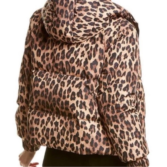 Alice and Olivia Durham Reversible Puffer Black Hoodie Jacket - Picture 5 of 16